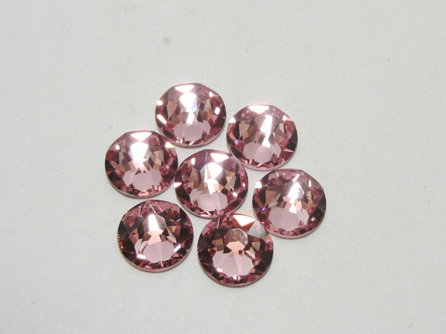 1 Gross 12ss LIGHT ROSE (maxima) FLATBACK PRECIOSA Rhinestones